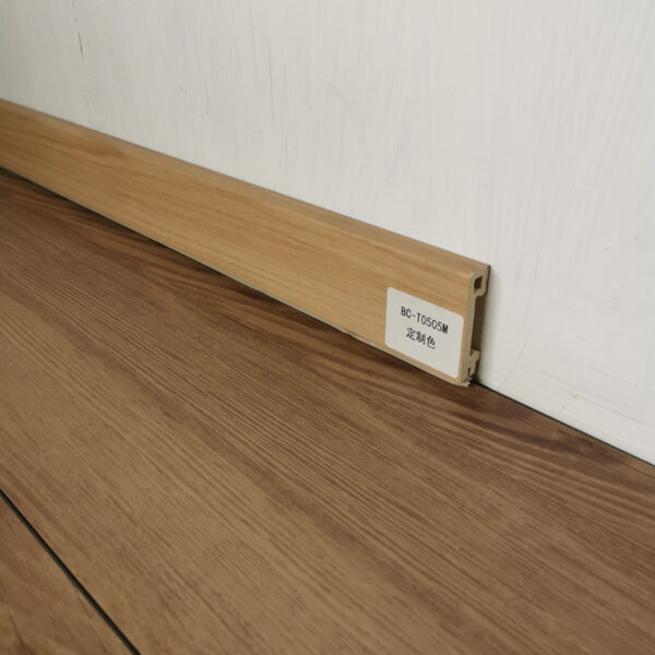 BC-T0505M pvc baseboard in oak